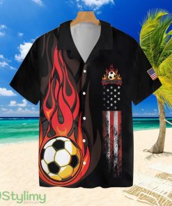 Soccer Flametropical Hawaiian Shirt For Men And Women Product Photo 1