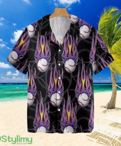 Softball With Hotrod Flametropical Hawaiian Shirt For Men And Women Product Photo 1