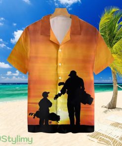 Son And Dad Playing Golftropical Hawaiian Shirt For Men And Women Product Photo 1