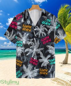 South Beach Coconut Tree Seamlesstropical Hawaiian Shirt For Men And Women Product Photo 1