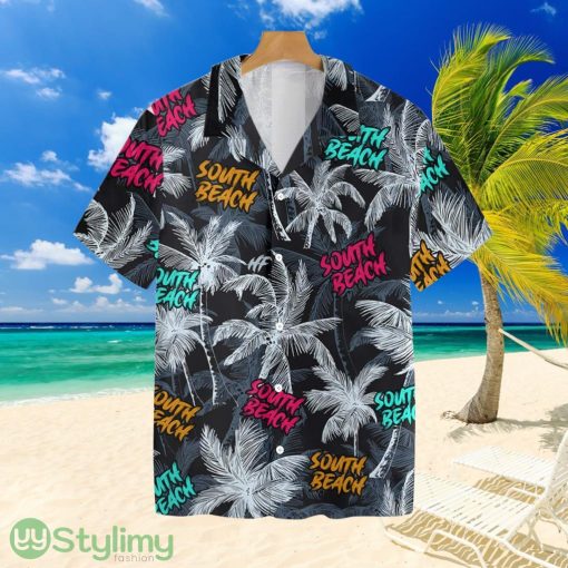 South Beach Coconut Tree Seamlesstropical Hawaiian Shirt For Men And Women Product Photo 1