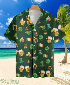 St Patricks Day Symbol Seamless Patterntropical Hawaiian Shirt For Men And Women Product Photo 1