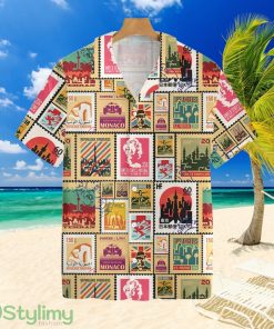 Stamps Cities World Vintage Traveltropical Hawaiian Shirt For Men And Women Product Photo 1