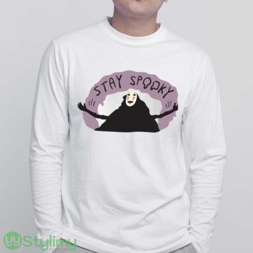 Stay Spooky Faceless Halloween shirt - White Sweatshirt