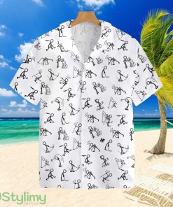 Stickfigures Playing Golf V2tropical Hawaiian Shirt For Men And Women Product Photo 1