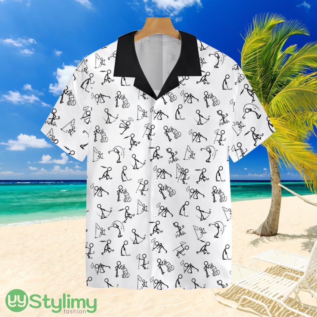 Stickfigures Playing Golftropical Hawaiian Shirt For Men And Women 2 Stickfigures Playing Golftropical Hawaiian Shirt For Men And Women Product Photo 1