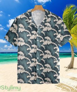 Surfer And Ocean Waves Vintagetropical Hawaiian Shirt For Men And Women Product Photo 1