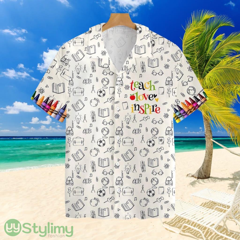 Teach-Love-Inspire Crayonstropical Hawaiian Shirt For Men And Women 2 Teach-Love-Inspire Crayonstropical Hawaiian Shirt For Men And Women Product Photo 1