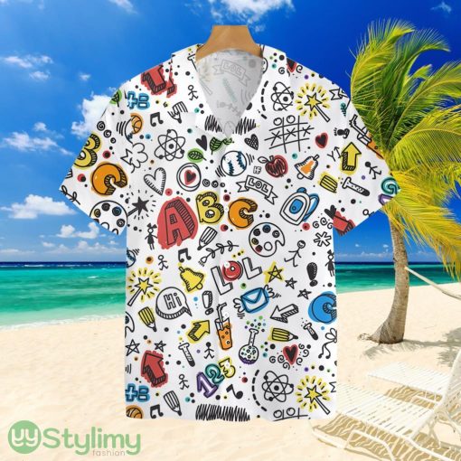 Teacher Seamless Patterntropical Hawaiian Shirt For Men And Women Product Photo 1