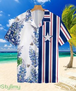 Texas Flag Bluebonnets Tropical Hawaiian Shirt For Men And Women Product Photo 1