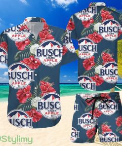 Topeka Style Busch Light Beer Red Apple Flavor Tropical Vibe Style Hawaiian Aloha Shirt Product Photo 1