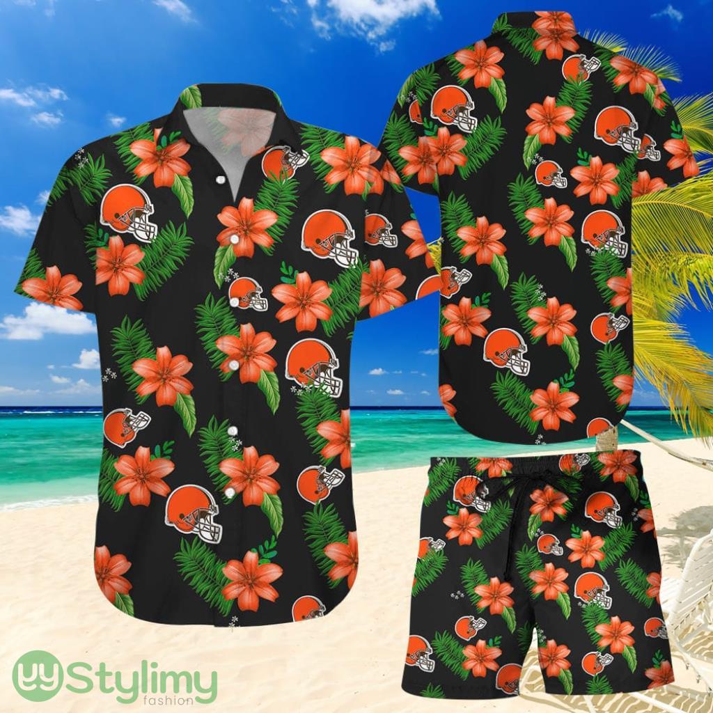 Topeka Style Cleveland Browns Hawaiian Shirt And Short – Dnstyles 2 Topeka Style Cleveland Browns Hawaiian Shirt And Short – Dnstyles Product Photo 1