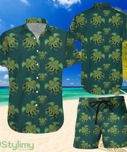 Topeka Style Cthulhu Pattern Hawaiian Shirt And Short For Men & Women Product Photo 1
