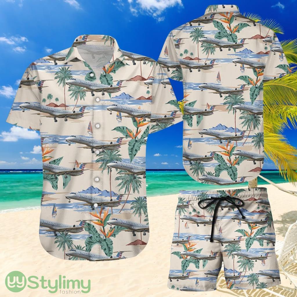 Topeka Style Embraer 145 Envoy Air Hawaiian Shirt And Short 2 Topeka Style Embraer 145 Envoy Air Hawaiian Shirt And Short Product Photo 1