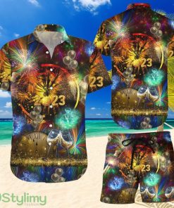 Topeka Style Fireworks Hawaiian Shirt And Short - Happy New Year 2023 Hawaii Shirt - New Year Gift Ideas Product Photo 1