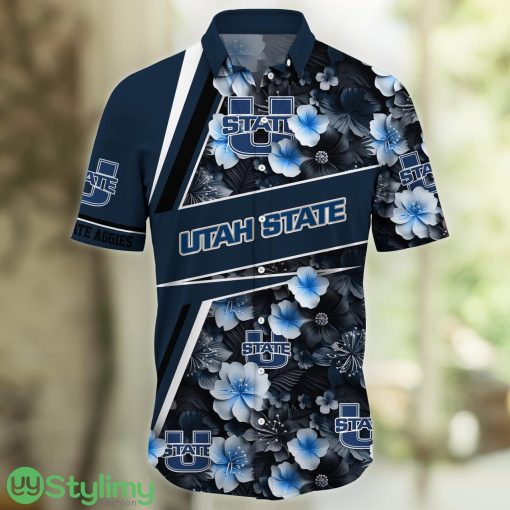 Utah State Aggies Fans Sport Flower New Trending Aloha Hawaiian Shirt Product Photo 2