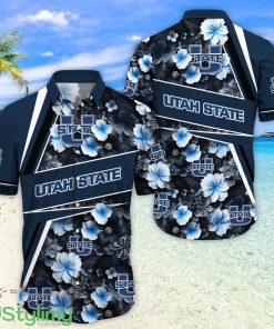 Utah State Aggies Fans Sport Flower New Trending Aloha Hawaiian Shirt Product Photo 1