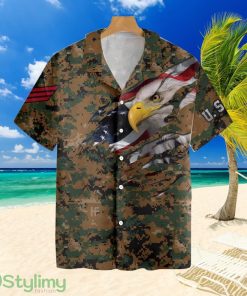 Veteran Proud Us Marine Camouflage Tropical Aloha Gift For Men And Women Product Photo 1