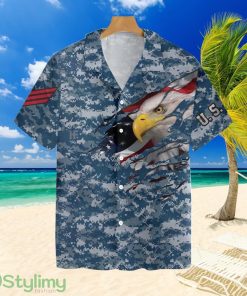 Veteran Proud Us Navy Camouflage Tropical Aloha Gift For Men And Women Product Photo 1