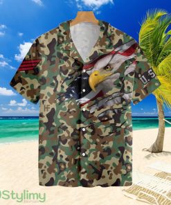 Veteran Proud Us Woodland Camouflage Tropical Aloha Gift For Men And Women Product Photo 1