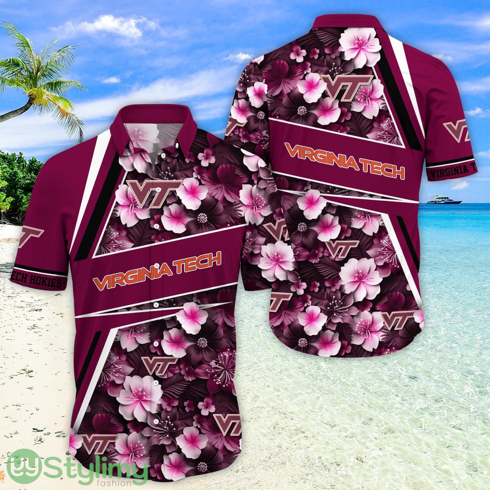Virginia Tech Hokies Fans Sport Flower New Trending Aloha Hawaiian Shirt 4 Virginia Tech Hokies Fans Sport Flower New Trending Aloha Hawaiian Shirt Product Photo 1