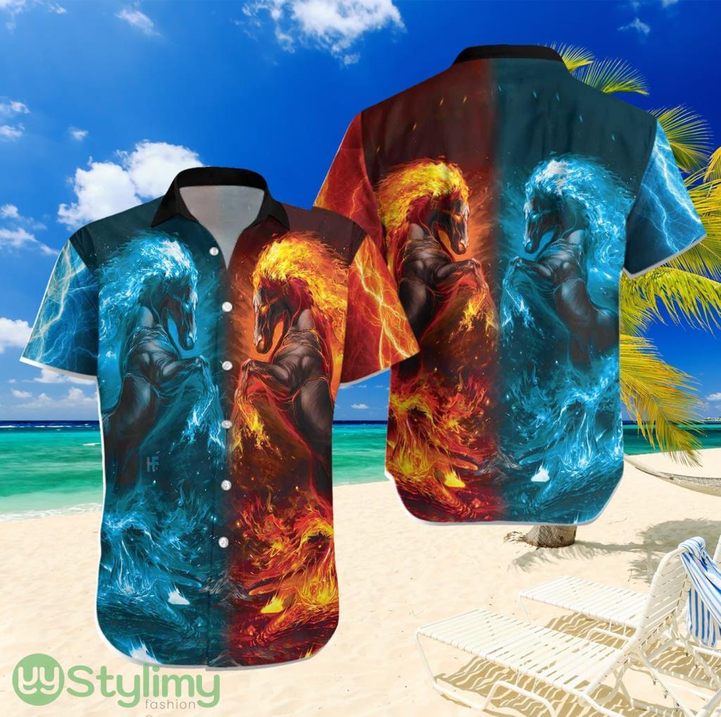 Water And Fire Horse Shirt For Mentropical Hawaiian Shirt For Men And Women 2 Water And Fire Horse Shirt For Mentropical Hawaiian Shirt For Men And Women Product Photo 1