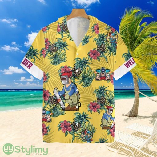 Welder Pineapple Seamless Pattern Tropical Aloha Gift For Men And Women Product Photo 1