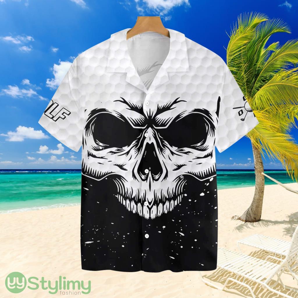 White Skull Golf Tropical Aloha Gift For Men And Women 2 White Skull Golf Tropical Aloha Gift For Men And Women Product Photo 1