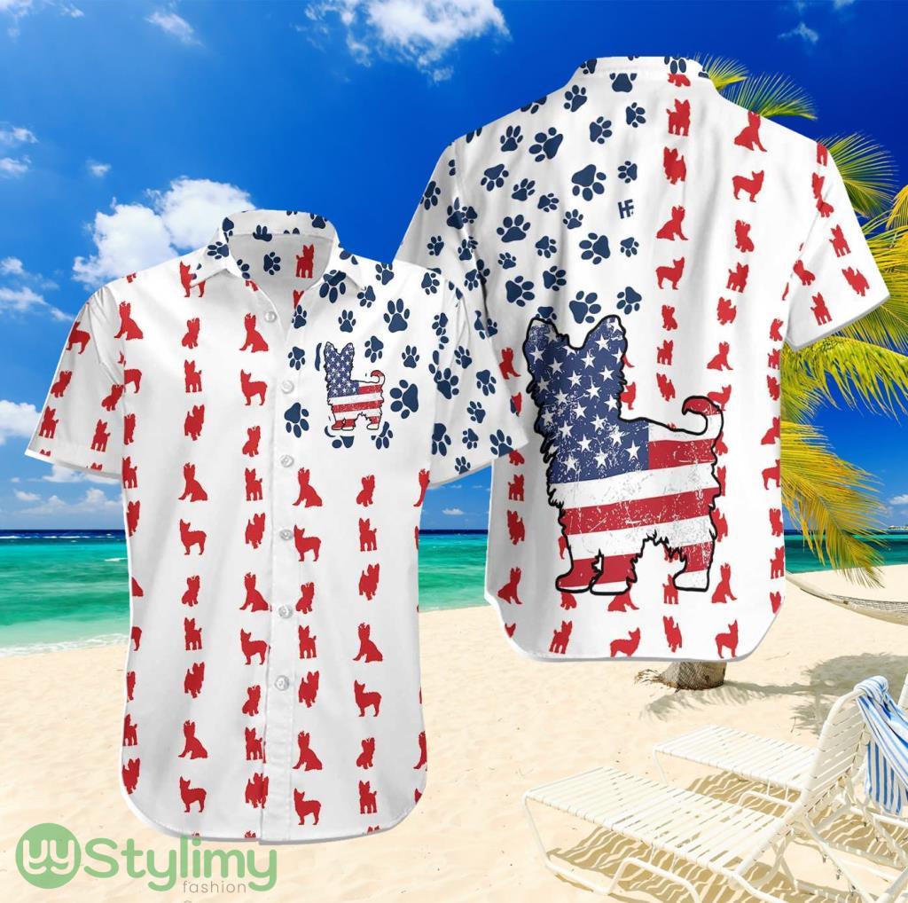 Yorkie American Flagtropical Hawaiian Shirt For Men And Women 2 Yorkie American Flagtropical Hawaiian Shirt For Men And Women Product Photo 1
