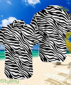 Zebra Patterntropical Hawaiian Shirt For Men And Women Product Photo 1