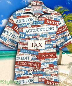 Accounting Text Gift Tropical Hawaiian Shirt Product Photo 1