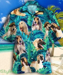 Afghan Hound Dog Lovers Tropical Hawaiian Shirt Product Photo 1