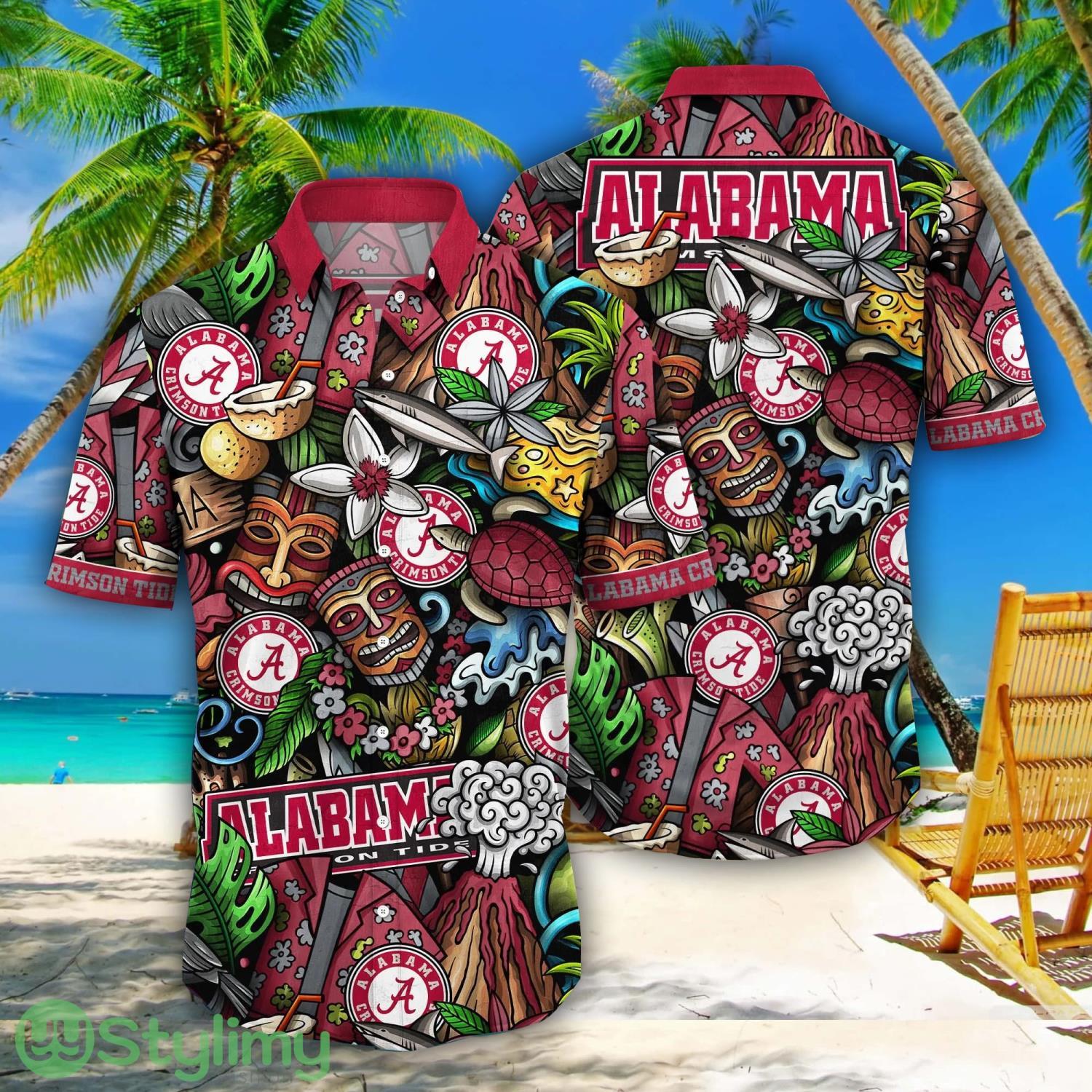 Alabama Crimson Tide NCAA1 Flower Aloha Summer Hawaii Shirts 1 Alabama Crimson Tide NCAA1 Flower Aloha Summer Hawaii Shirts Product Photo 1