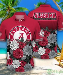 Alabama Crimson Tide NCAA1 Flower Pattern Hawaiian Shirt For Fans L1D Product Photo 1