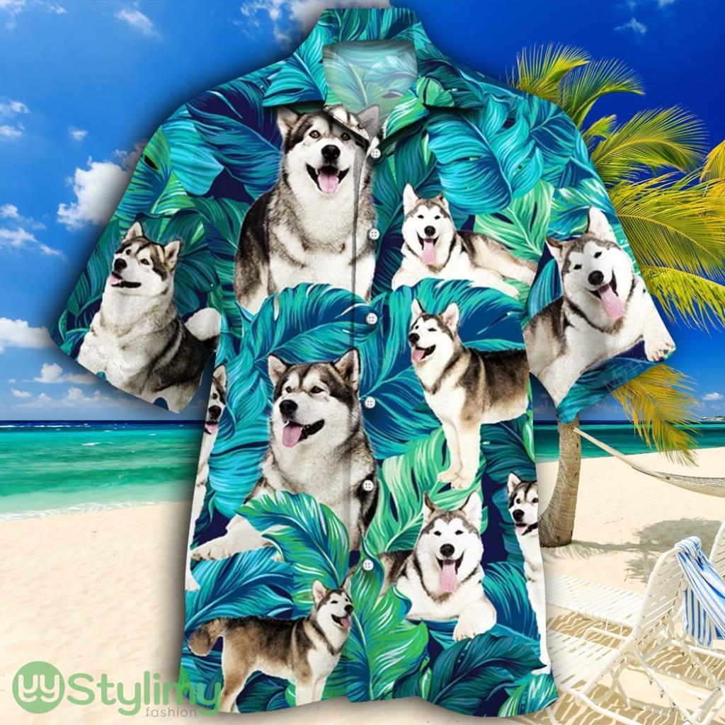 Alaskan Malamute Dog Lovers Tropical Hawaiian Shirt 2 Alaskan Malamute Dog Lovers Tropical Hawaiian Shirt Product Photo 1