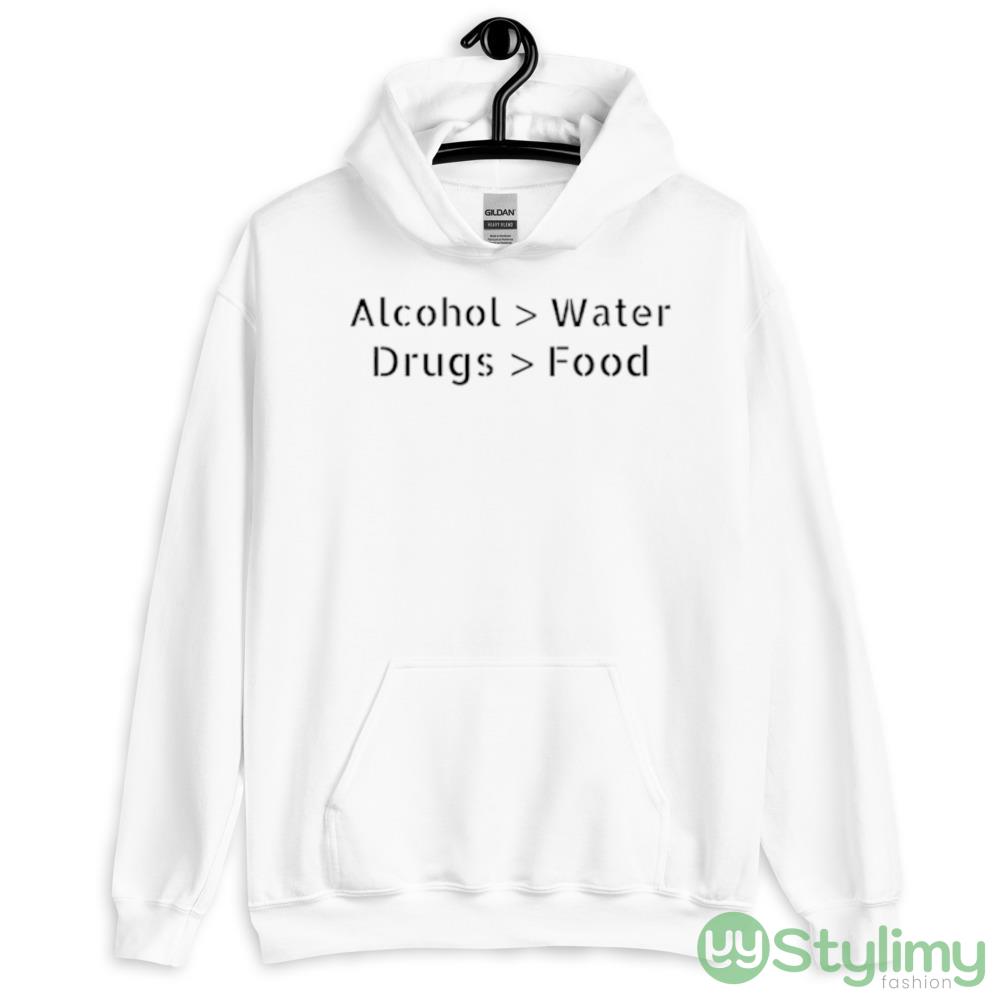 Alcohol Water Drugs Food shirt 7 Alcohol Water Drugs Food shirt - 18500 Unisex Heavy Blend Hooded Sweatshirt-1
