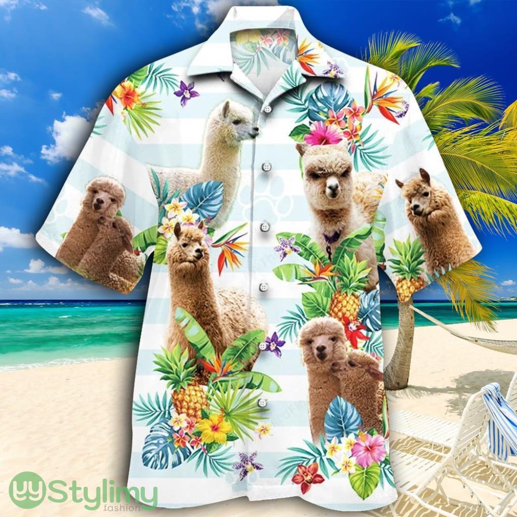 Alpaca Lovers Tropical Flower Tropical Hawaiian Shirt 2 Alpaca Lovers Tropical Flower Tropical Hawaiian Shirt Product Photo 1