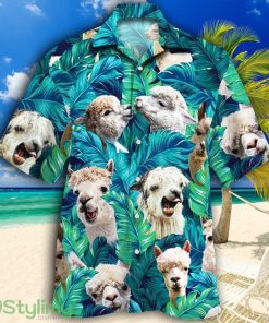 Alpaca Lovers Tropical Hawaiian Shirt Product Photo 1