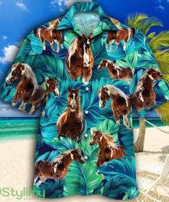 American Paint Horse Lovers Tropical Hawaiian Shirt Product Photo 1