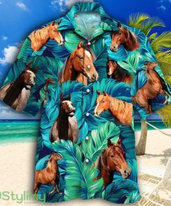 American Quarter Horse Lovers Tropical Hawaiian Shirt Product Photo 1