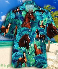 American Saddlebred Horse Lovers Tropical Hawaiian Shirt Product Photo 1