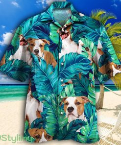 American Staffordshire Terrier Dog Lovers Gift Tropical Hawaiian Shirt Product Photo 1