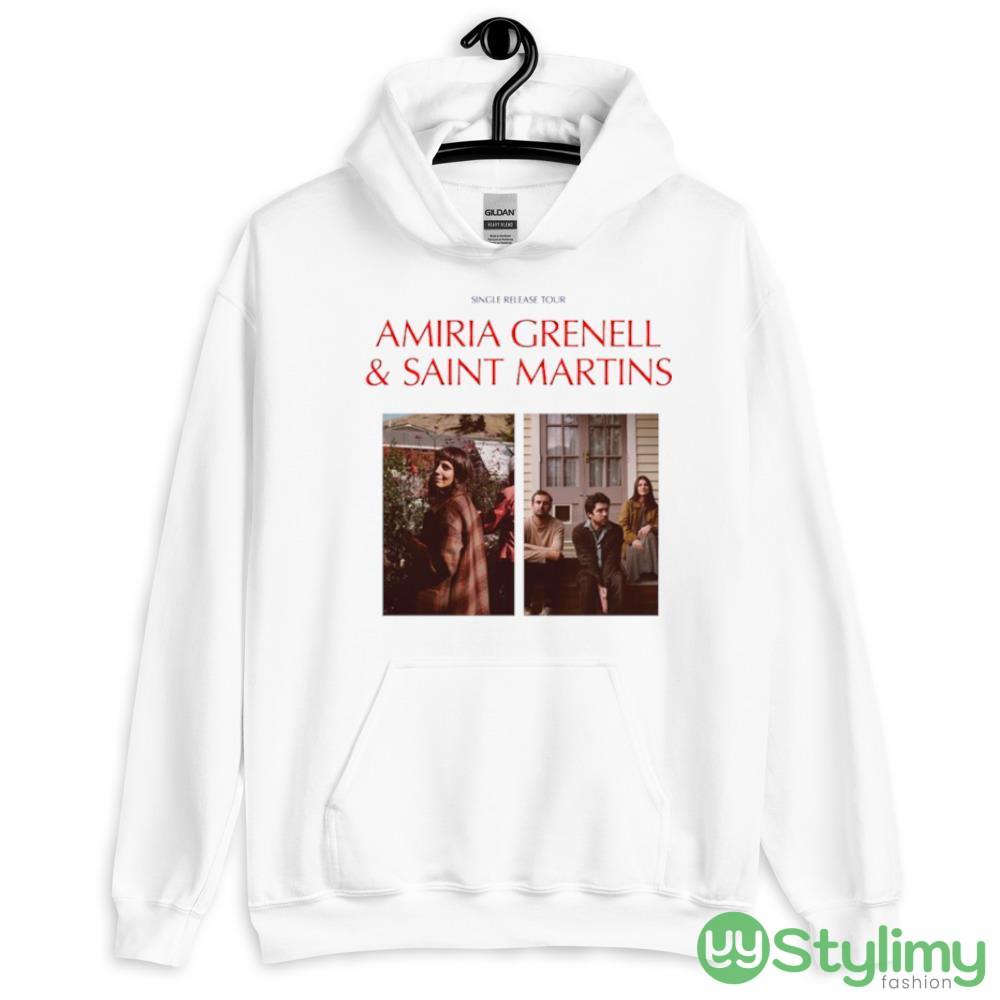 Amiria Grenell And Saint Martins Single Release Tour 2023 T shirt 7 Amiria Grenell And Saint Martins Single Release Tour 2023 T shirt - 18500 Unisex Heavy Blend Hooded Sweatshirt-1