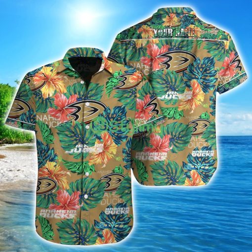 Anaheim Ducks NHL Custom Name Hawaiian shirt Aloha Summer Gift