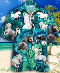 Andalusian Horse Lovers Tropical Hawaiian Shirt Product Photo 1