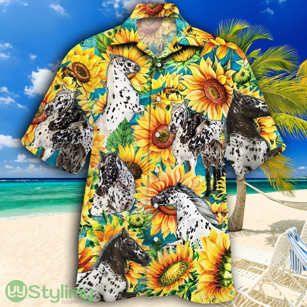 Appaloosa Horse Lovers Sunflower Watercolor Tropical Hawaiian Shirt 1 Appaloosa Horse Lovers Sunflower Watercolor Tropical Hawaiian Shirt Product Photo 1