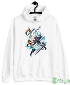 Aquaman vs Black Manta Aquaman And The Last Kingdom Fight For Justice T Shirt - 18500 Unisex Heavy Blend Hooded Sweatshirt-1