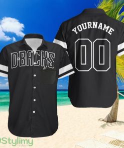 Arizona Diamondbacks Majestic 2019 Personalized Black Hawaiian Shirt Product Photo 1