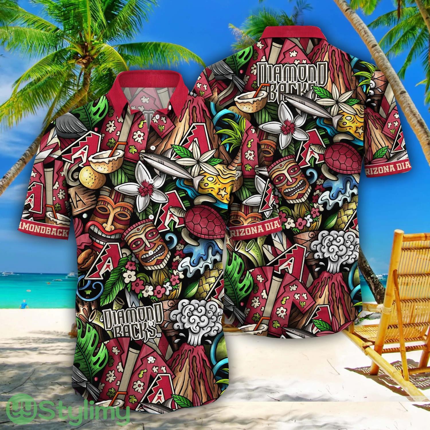 Arizona Diamondbacks MLB Flower Aloha Summer Hawaii Shirts 1 Arizona Diamondbacks MLB Flower Aloha Summer Hawaii Shirts Product Photo 1