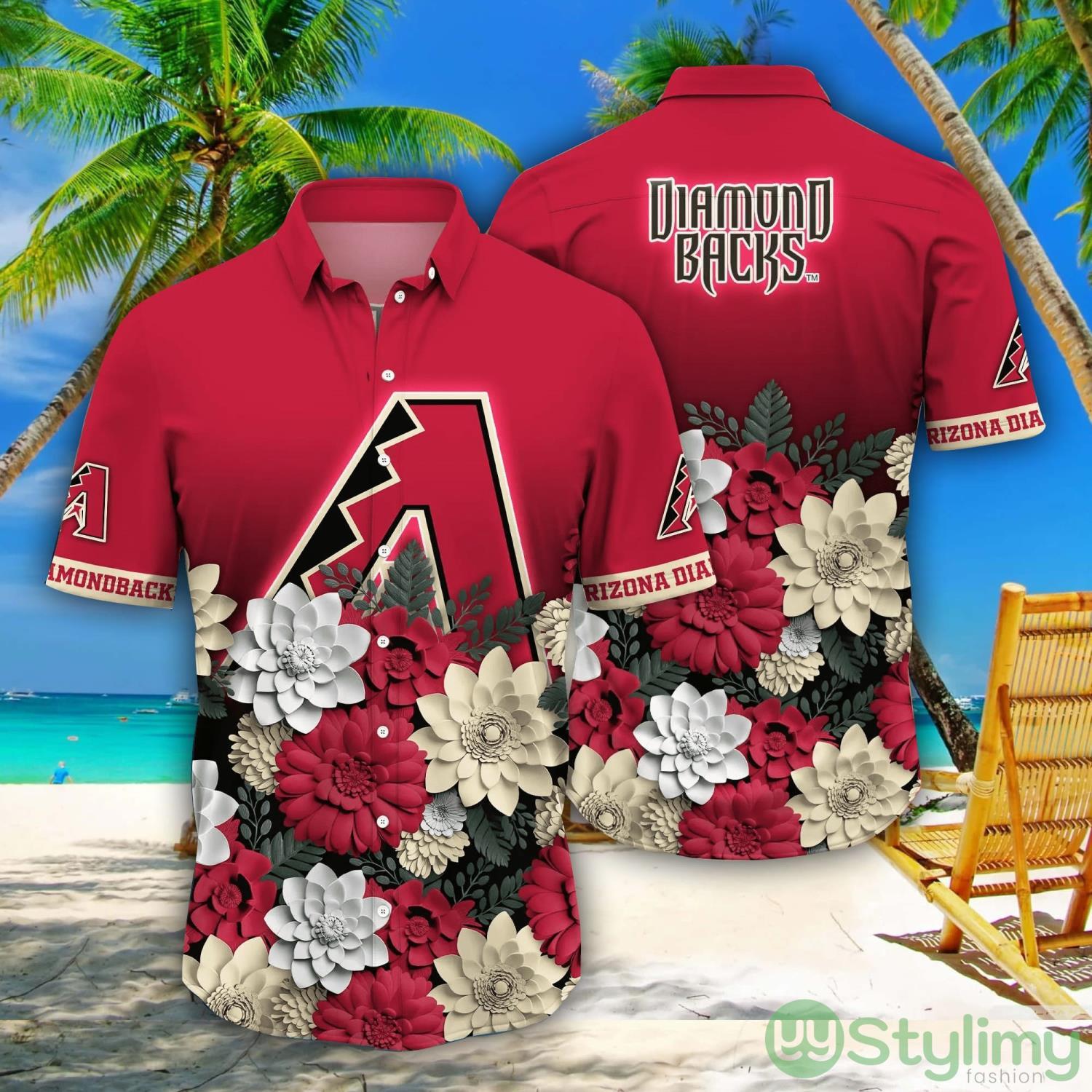 Arizona Diamondbacks MLB Flower Pattern Hawaiian Shirt For Fans 2 Arizona Diamondbacks MLB Flower Pattern Hawaiian Shirt For Fans Product Photo 1